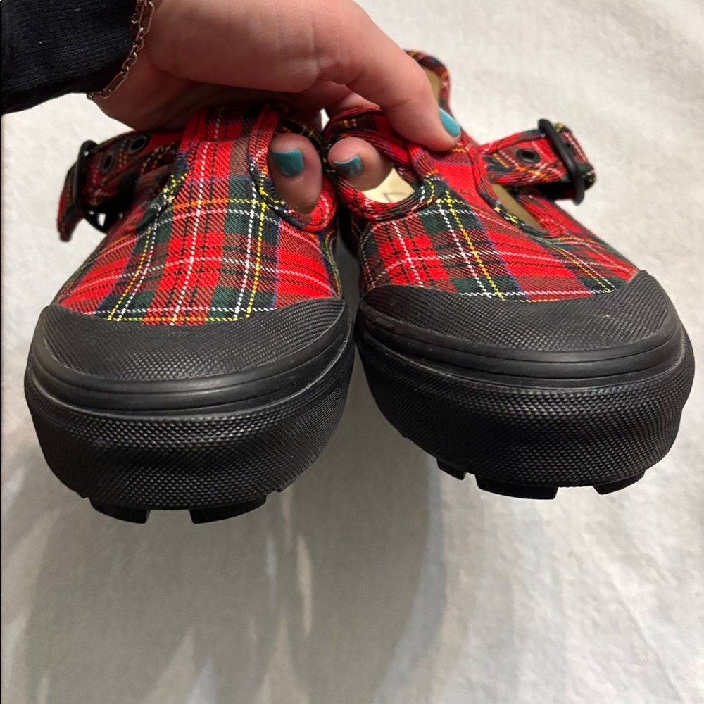Vans Style 93 Red and Black Plaid - size 6 1/2 NWOB - Picture 6 of 7